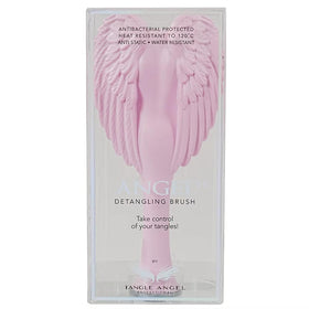 Tangle Angel memory-flex bristles glide smoothly through hair for easier detangling.