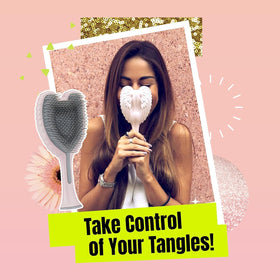Tangle Angel stand-up base keeps the brush ready on your vanity.