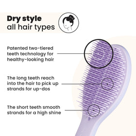 Tangle Teezer Ultimate Styler blends extensions for seamless integration and a natural look.