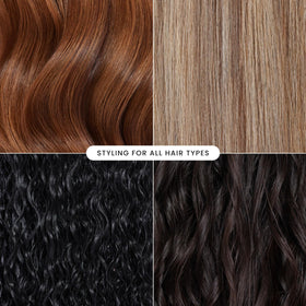 Tangle Teezer Ultimate Styler for blends eases extension and wig integration with gentle teeth.