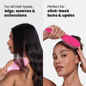 Tangle Teezer Ultimate Styler adds volume and texture for versatile styling.