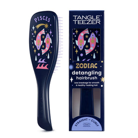 Tangle Teezer Zodiac Pisces artwork hairbrush for gentle detangling and signature style.