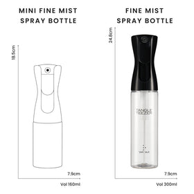 Tangle Teezer Fine Mist Bottle used on textured hair for even coverage
