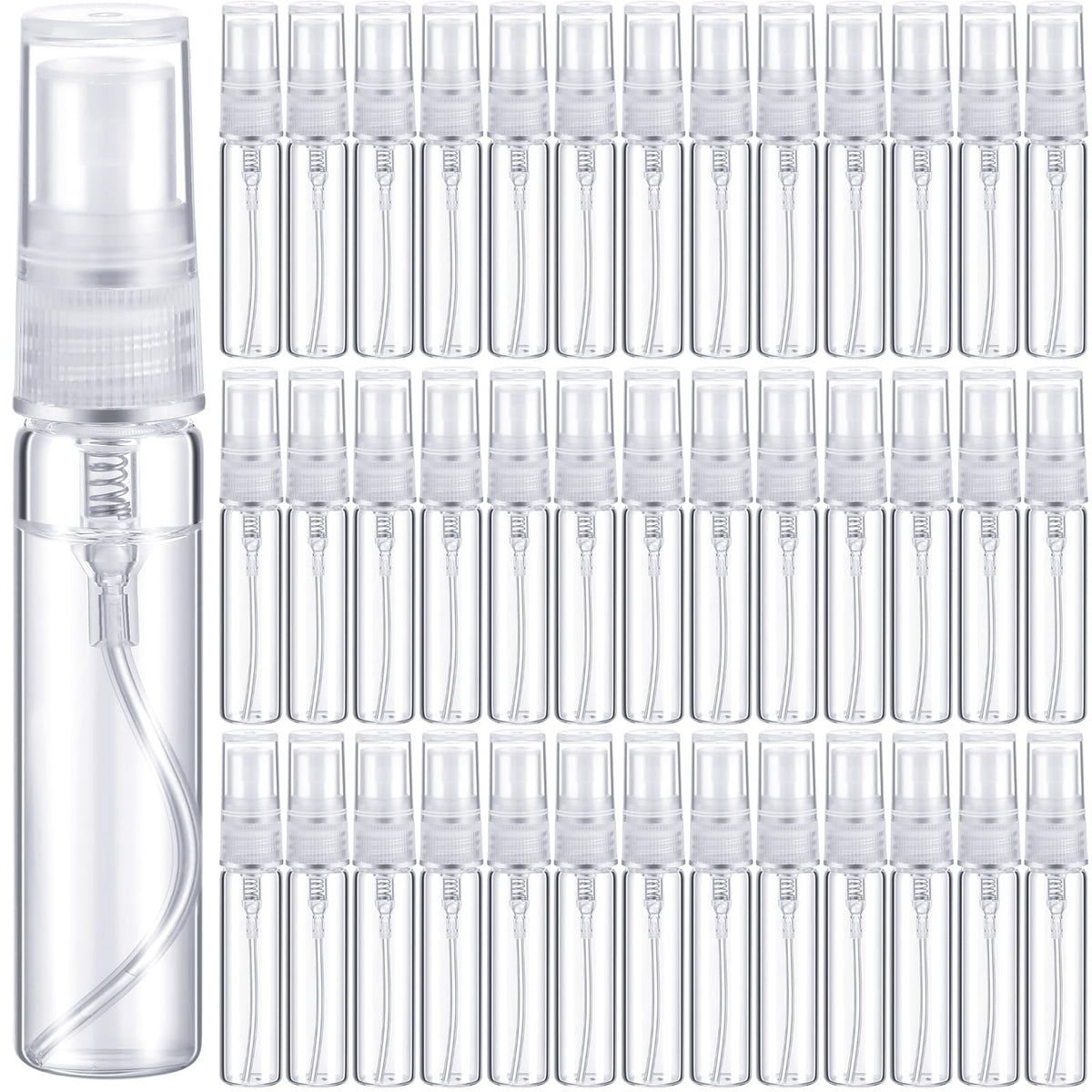 Tanlade 5ml glass spray bottle with clear finish for precise fragrance application.