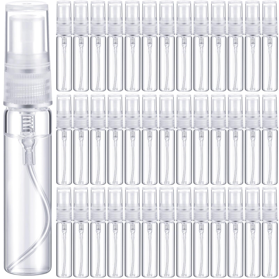 Tanlade 5ml glass spray bottle with clear finish for precise fragrance application.
