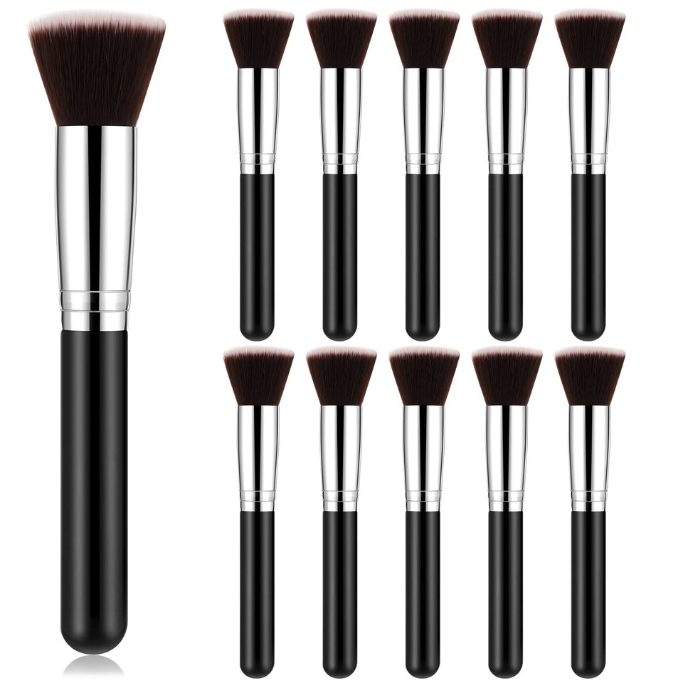 Tanlade bulk flat-top foundation brushes set for flawless base
