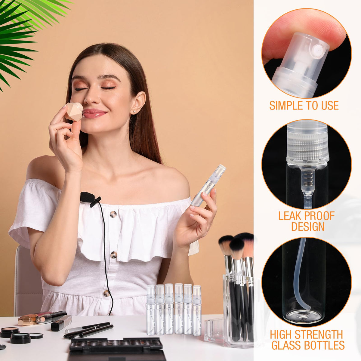 Tanlade leakproof spiral-mouth design keeps liquids secure during travel.
