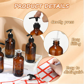 Tanlade transparent funnels help refill without spills.