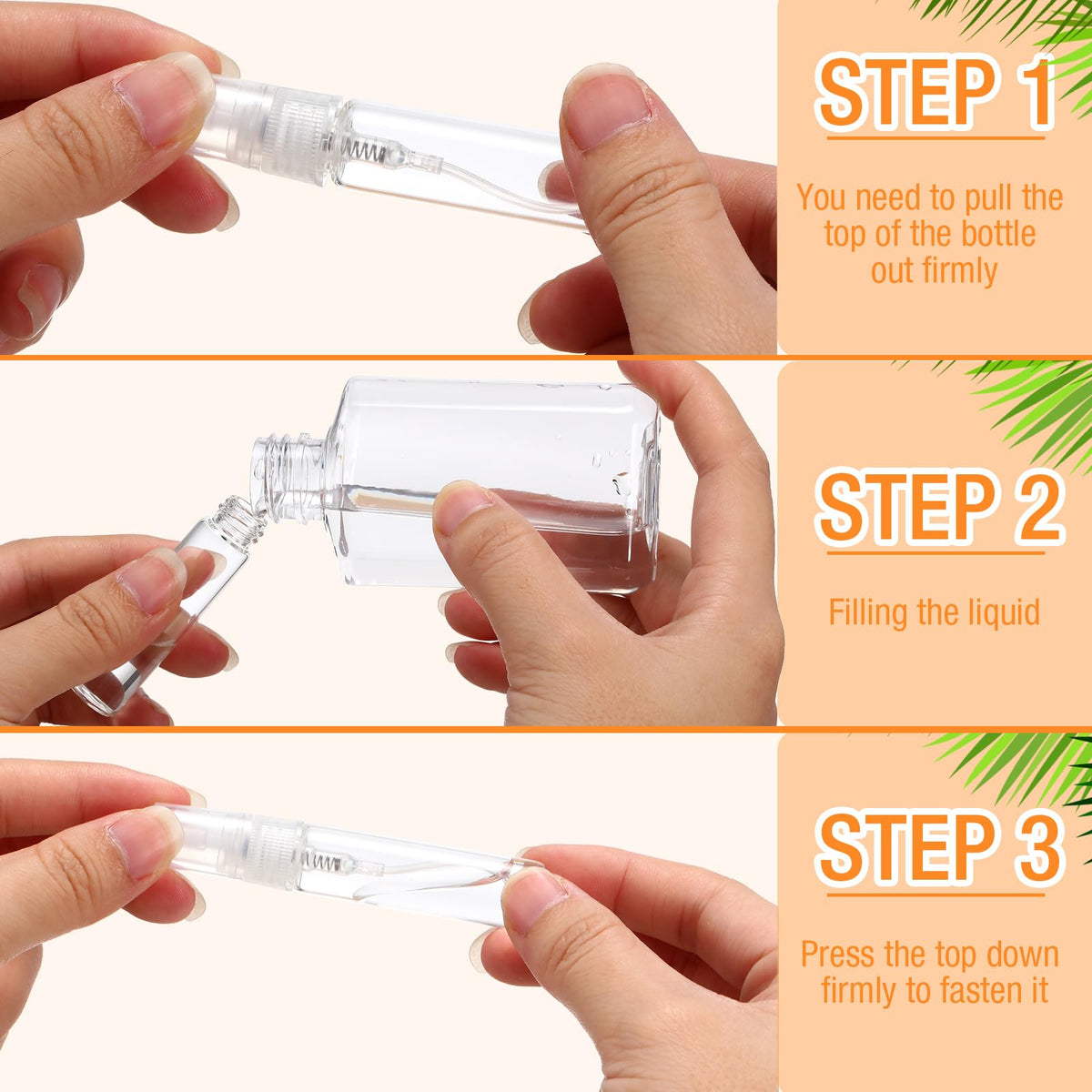 Tanlade travel-friendly 5ml atomizers fit purses and carry-ons for easy refreshment.
