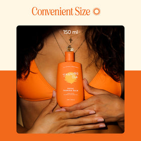 Cruelty-free packaging and eco-friendly design of Royal Tanning Balm.