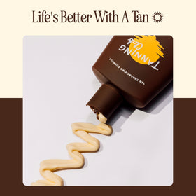 Aloe vera and hydration focus with Tanning Club lotion