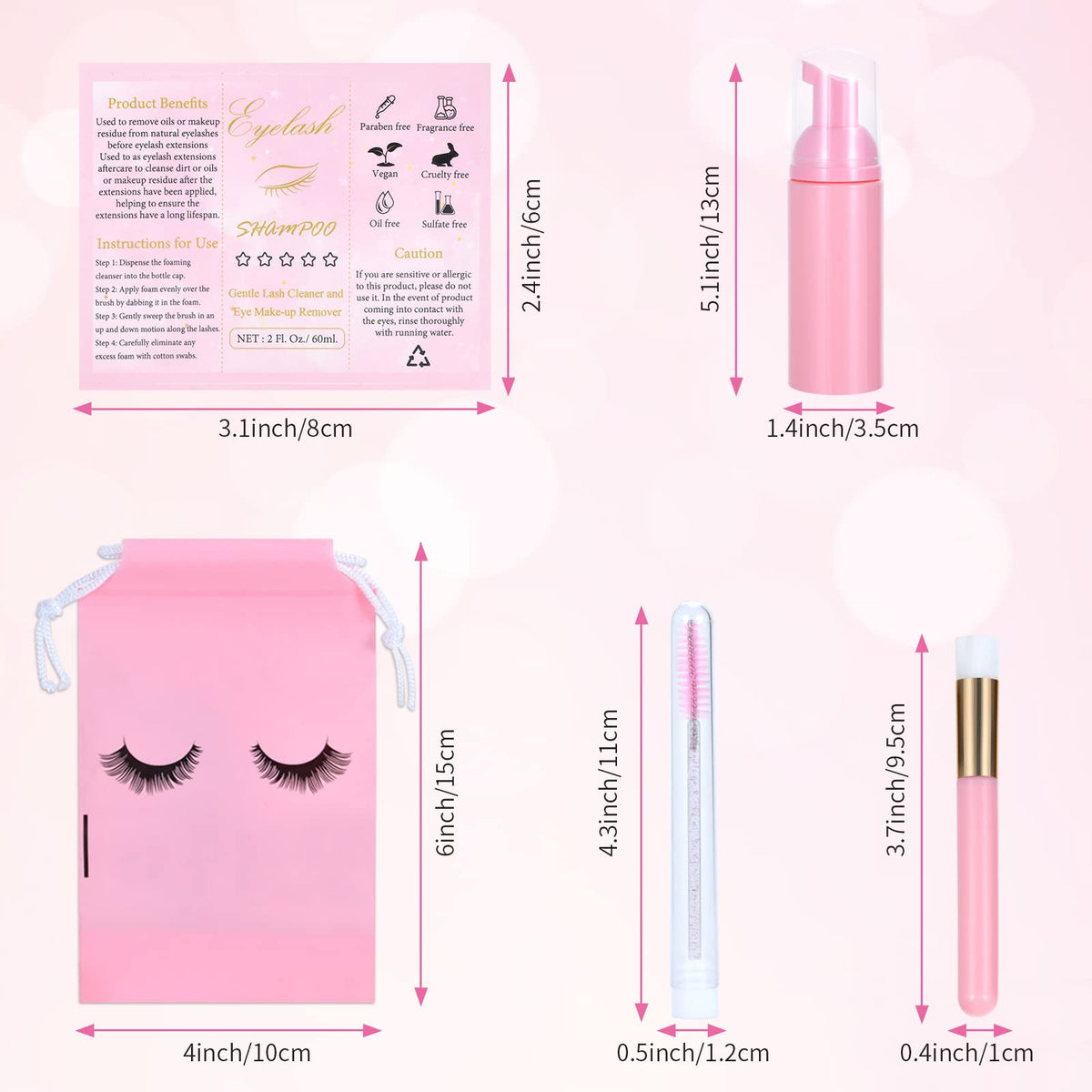 Tannova lash shampoo label stickers for easy client-ready labeling