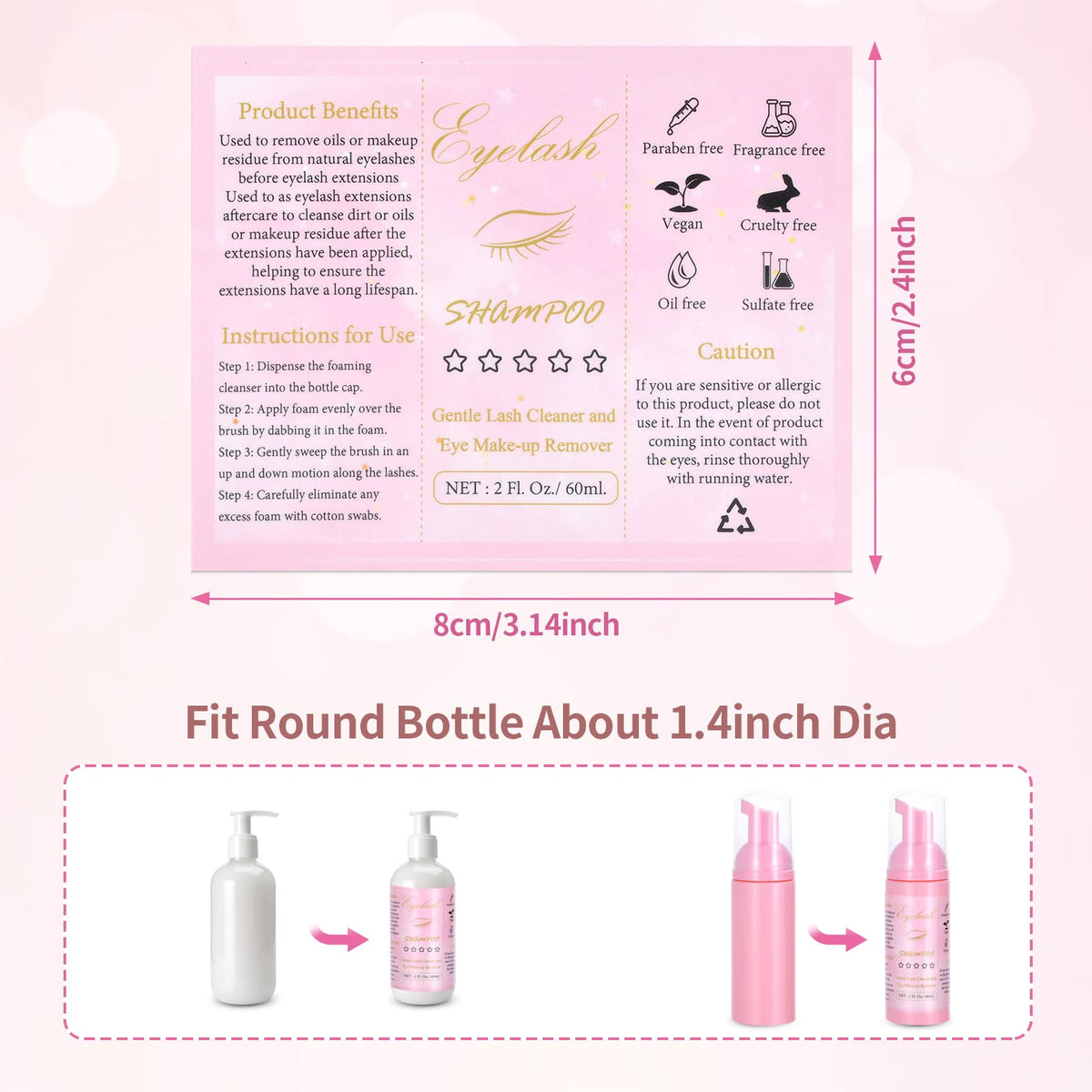 Tannova mascara wands with tubes for gentle lash cleansing