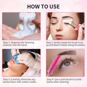 Tannova Rose Red mascara wands and tubes enable gentle debris removal from lashes.