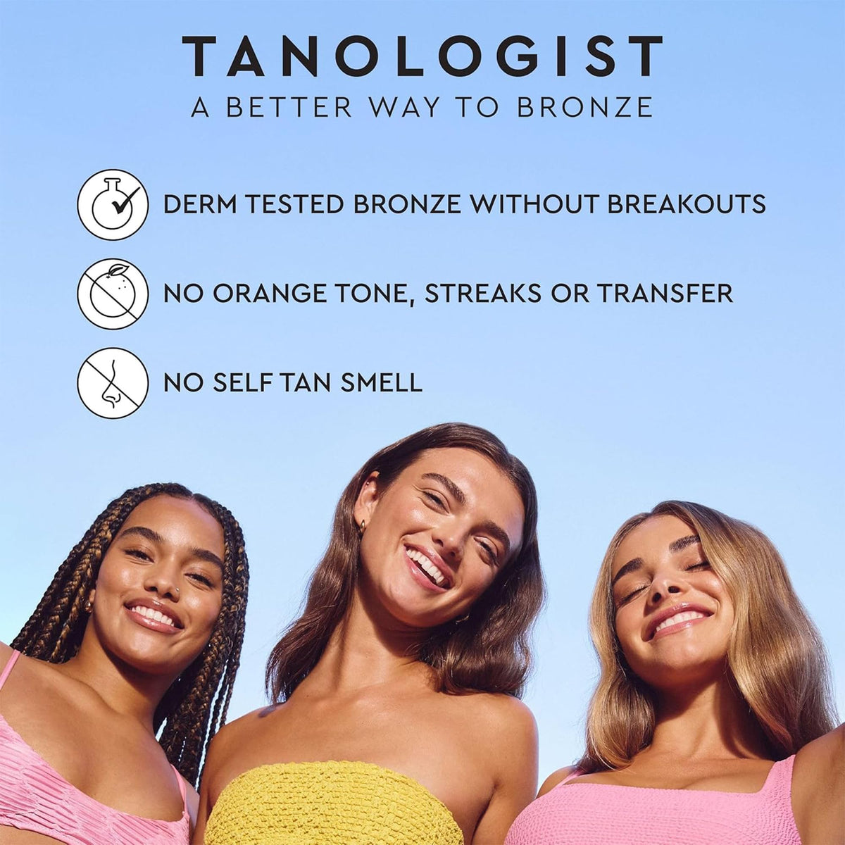 Tanologist contoured Kabuki brush delivers streak-free, blended coverage.