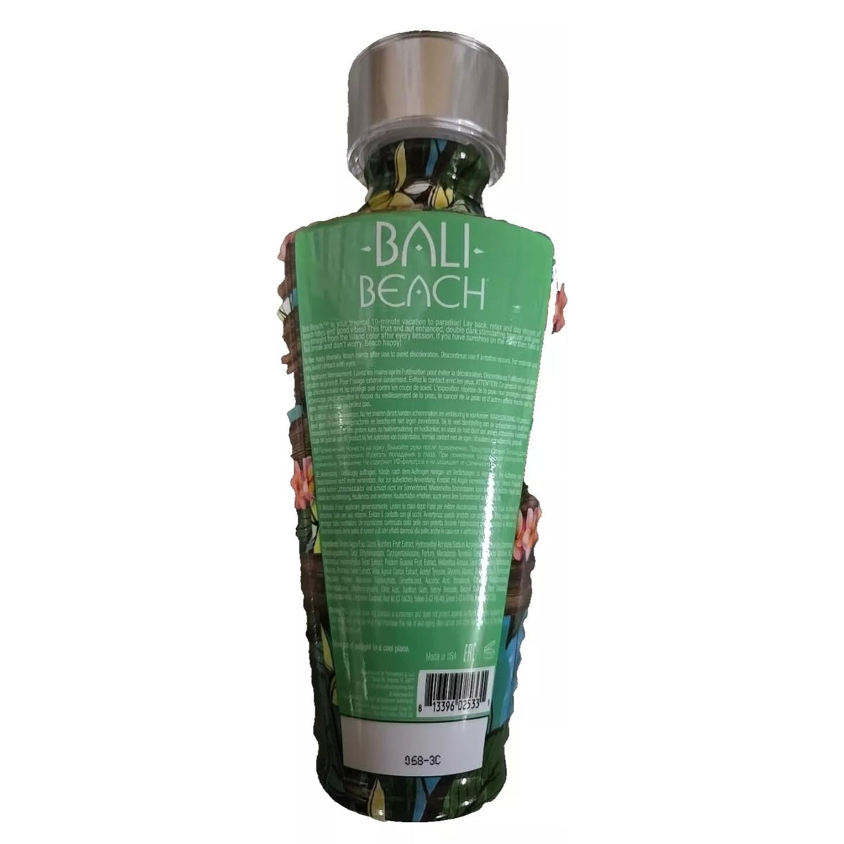 Tanovations Bali Beach Coconut Black Bronzer scent enhances tanning session