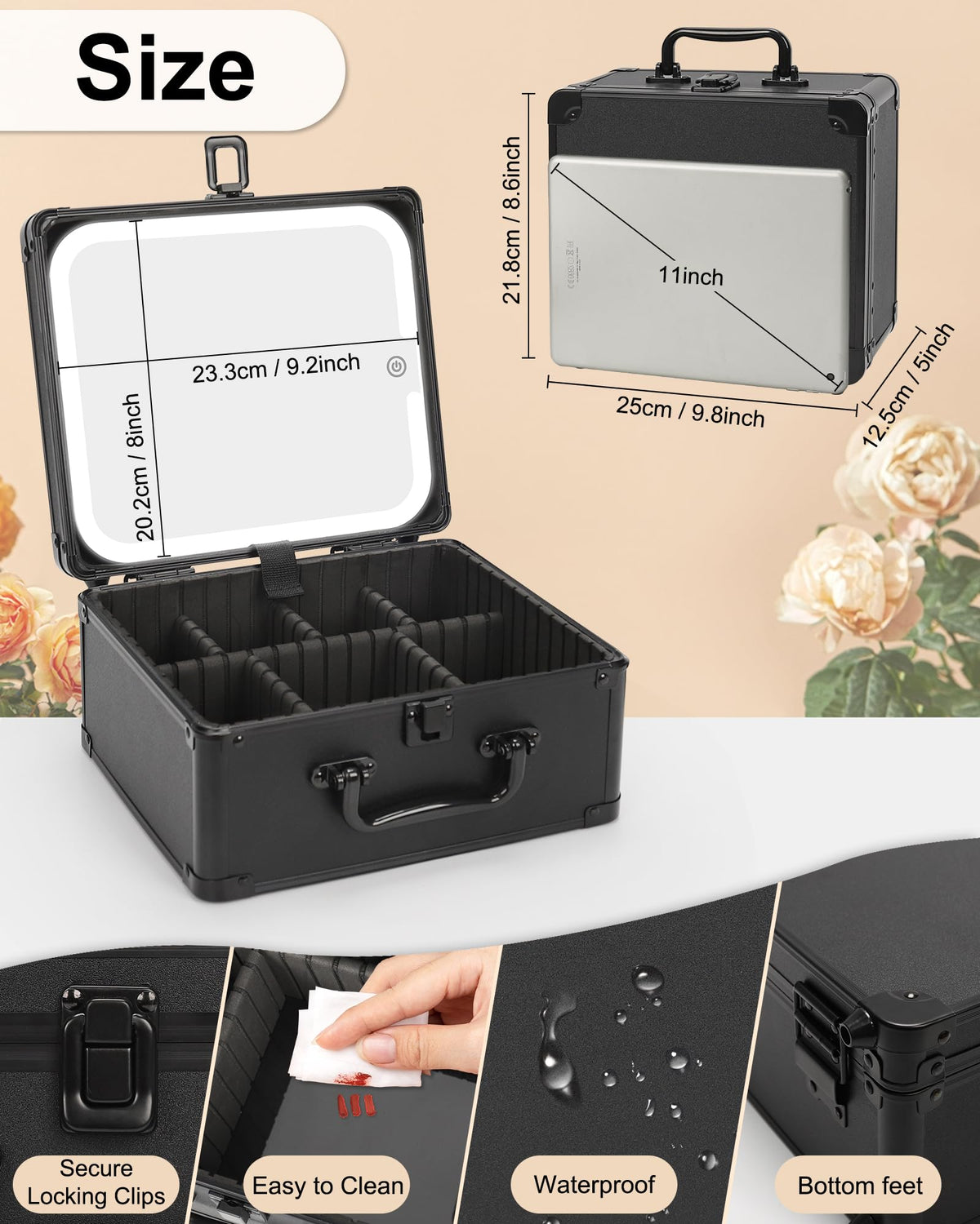 TANTO 2000mAh battery enables cordless travel use.