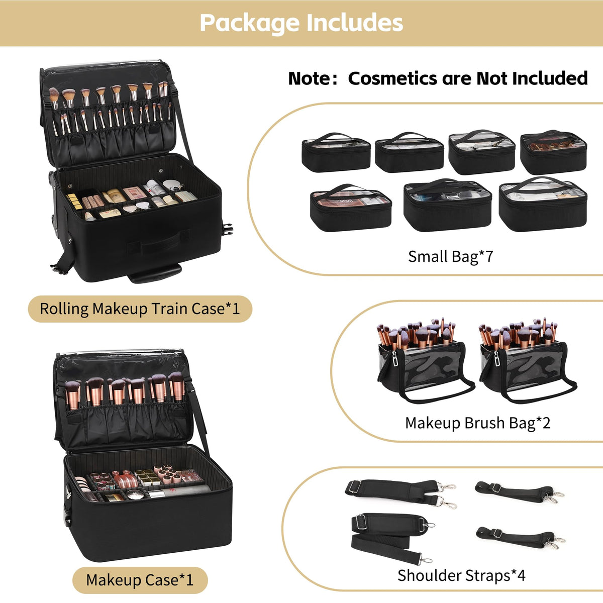 TANTO 4-in-1 trolley case dividers for customized storage