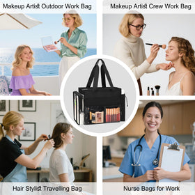 TANTO pro makeup bag with detachable dividers to customize space for large items.