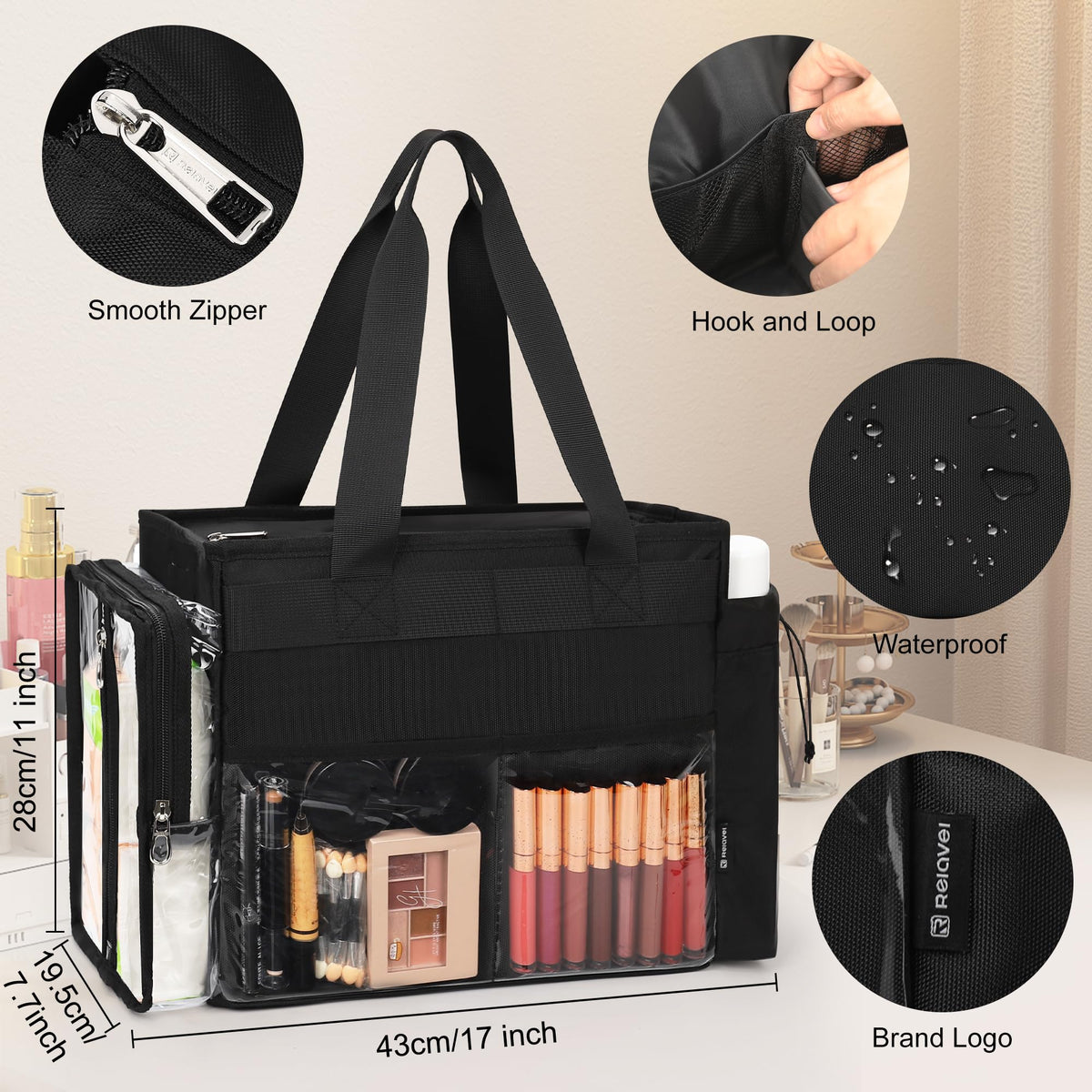 TANTO PVC-material bag offers durability and easy cleaning for busy professionals.