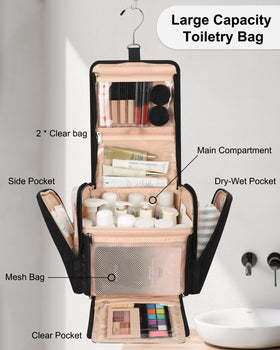 TANTO bag open with seven compartments for easy organization.
