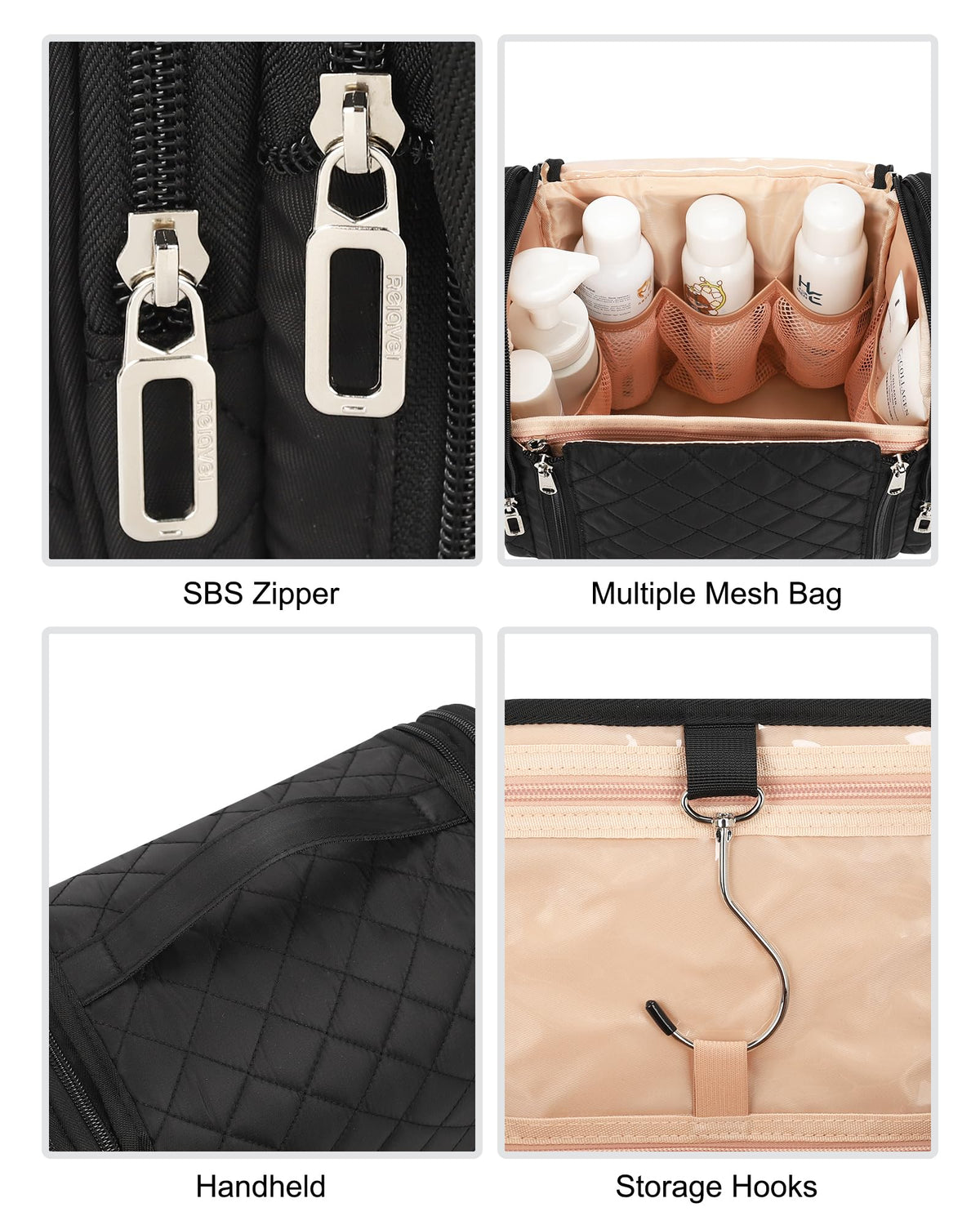 TANTO cosmetic bag doubles as travel makeup organizer.