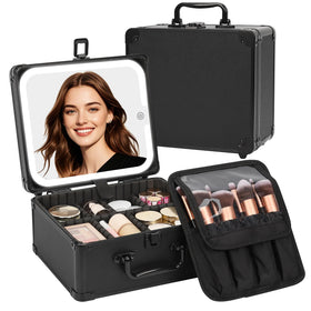 TANTO makeup case LED mirror for on-the-go makeup application.
