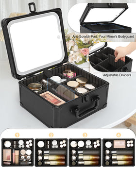 TANTO rotatable desk mirror with 360° tilt for precise application.