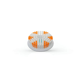 TAO Clean Exfoliator Head close-up with gentle bristles for weekly skin renewal