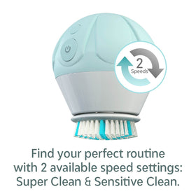Tao Clean Ona Dual Speed Settings tailor cleansing to skin needs.