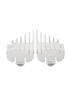 Taper King clipper guide combs fit securely for precise pearl fades at home.