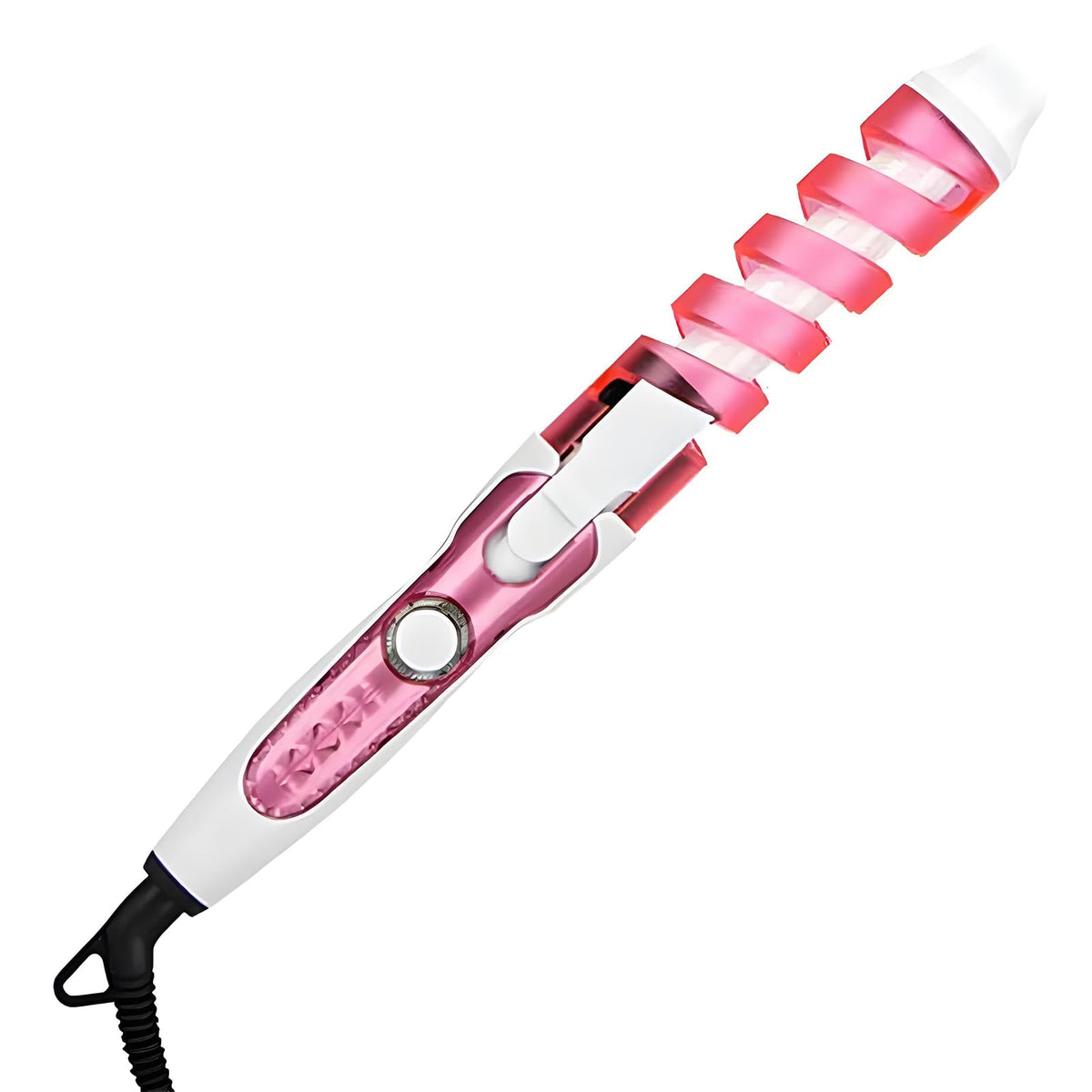 Tarjenle electric hair curler in pink shows rapid heat-up for quick styling