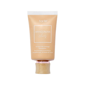 tarte Amazonian clay foundation bottle with soft matte finish and long wear.