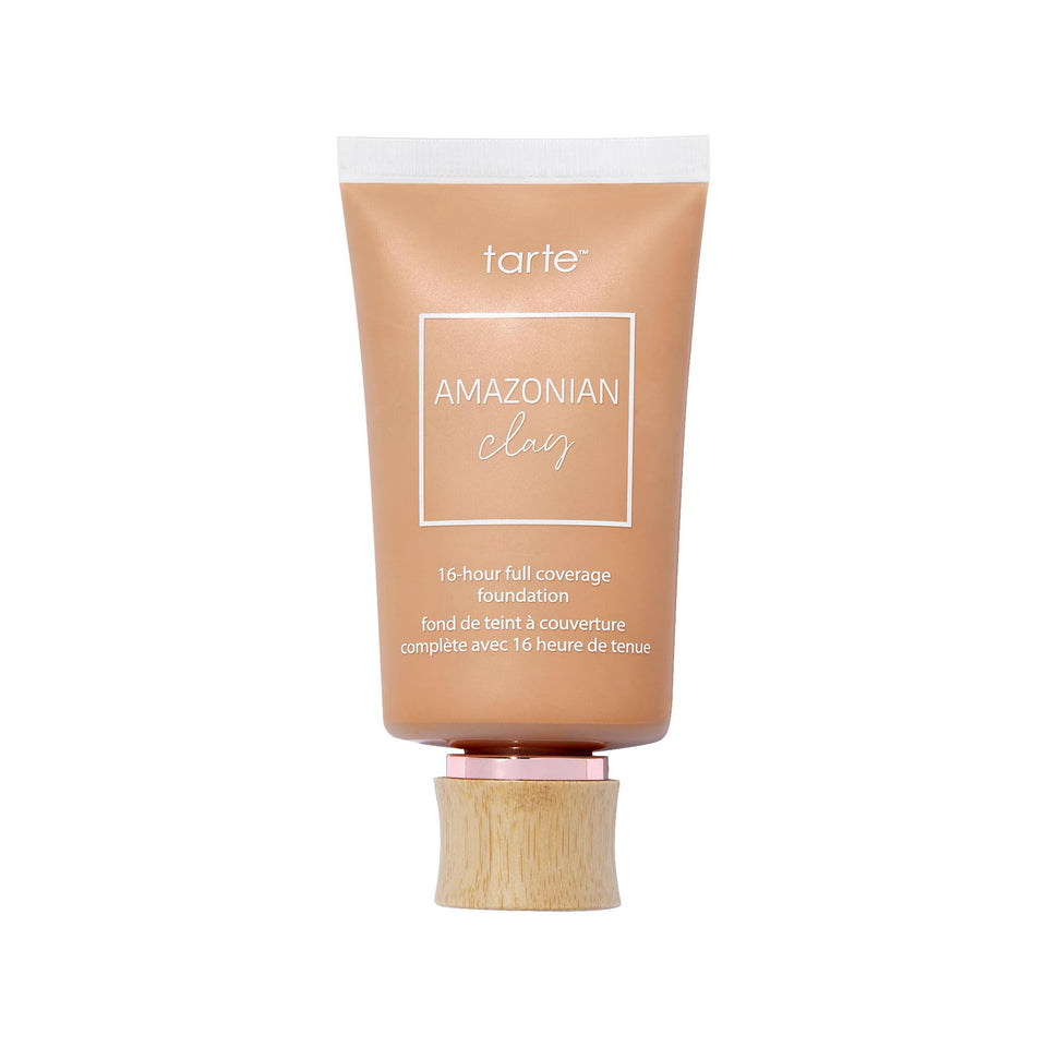 tarte Amazonian clay foundation bottle shows a soft matte finish and long wear.