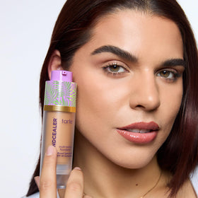 tarte babassu foundcealer 13N shade swatch for fair neutral complexion