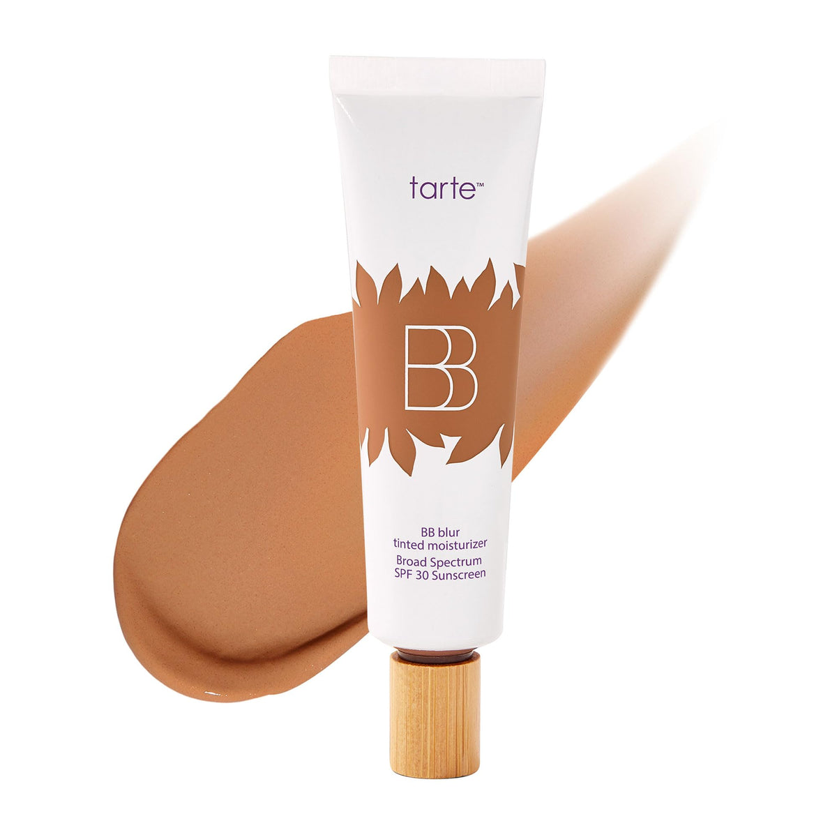tarte BB blur tinted moisturizer bottle cap shows lightweight natural matte finish for daily wear