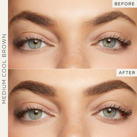 tarte big ego brow gel tint with microcomb sets color and hold