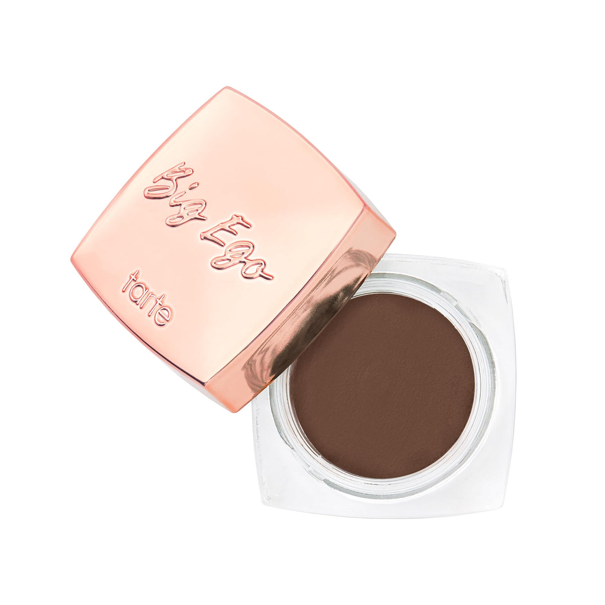 tarte big ego frameworker brow pomade packaging for bold definition.