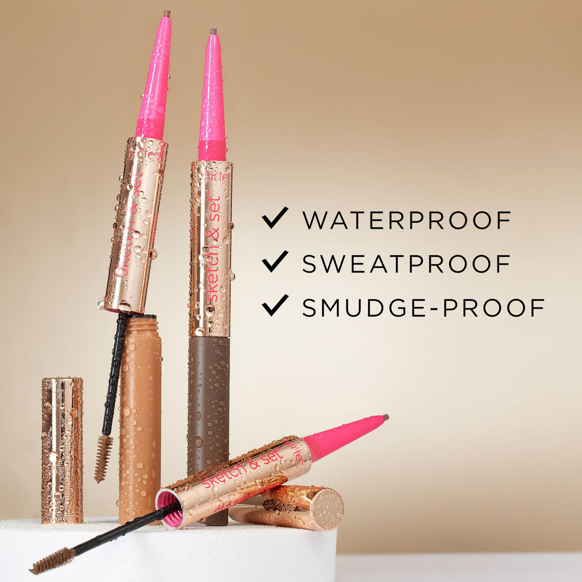 tarte big ego vegan cruelty-free branding for ethical brows