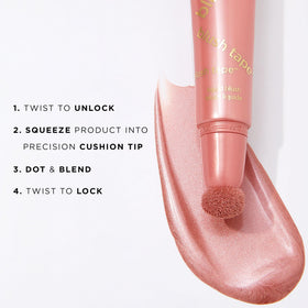 tarte blush tape liquid blush coral mango butter and shea nourish skin