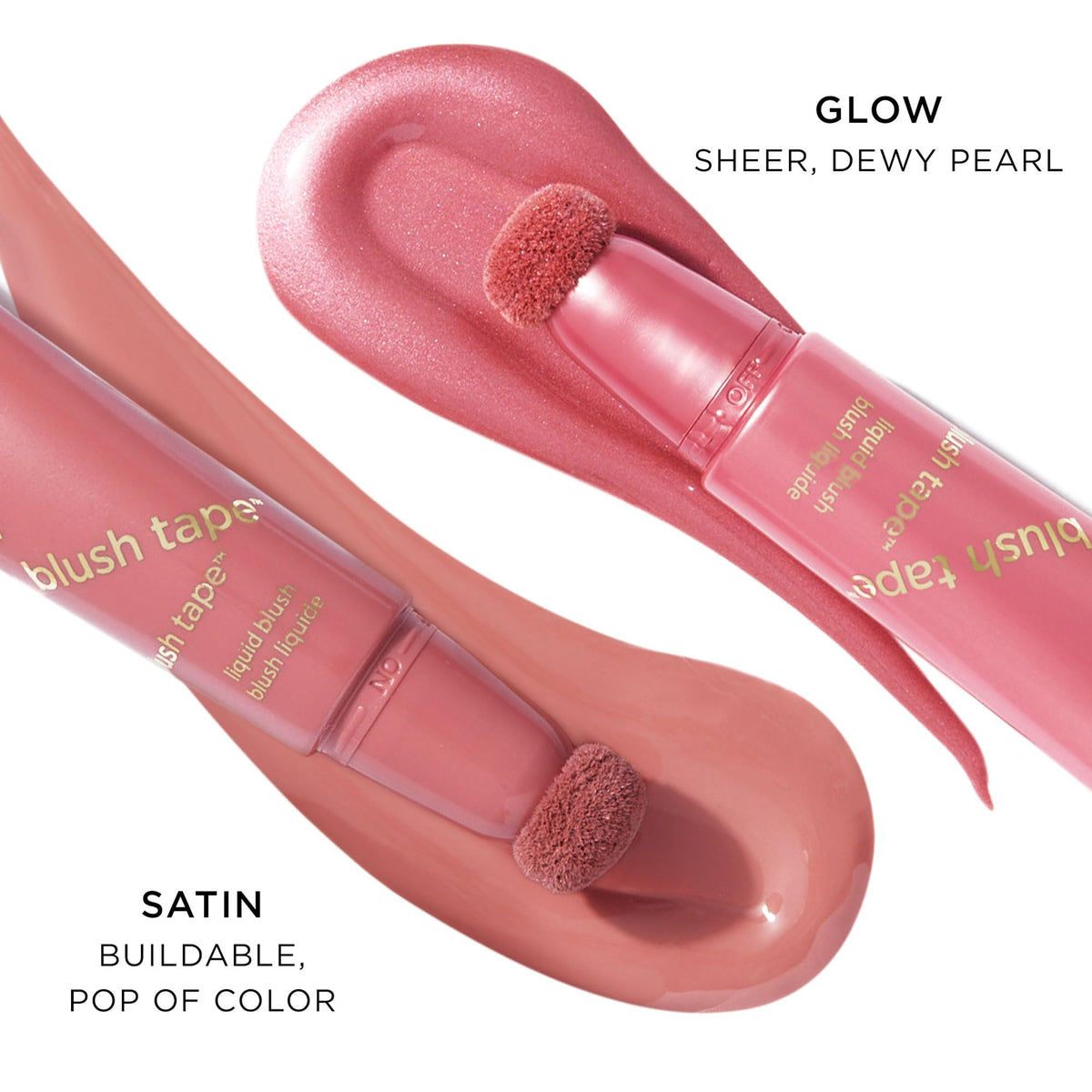 tarte blush tape liquid blush peach on cheek for warm glow