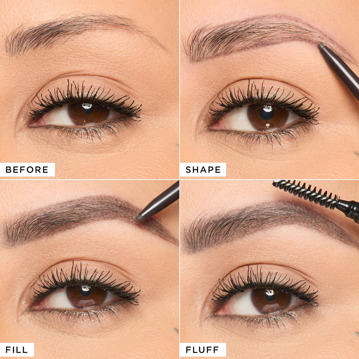 tarte brow pencil dual-ended brush taming unruly hairs for a neat finish