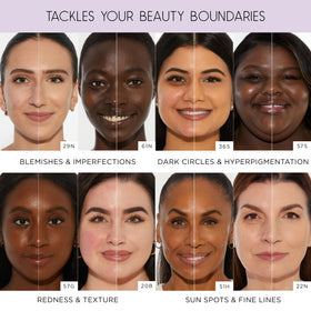 Tarte Creaseless Concealer under-eye application demonstrating crease-proof finish