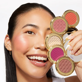 tarte dermatologist-tested blush glides on smoothly for comfortable wear.