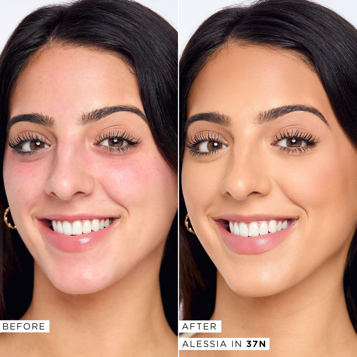 Close-up swatch of Tarte Face Tape Foundation showing smooth texture and pore blur
