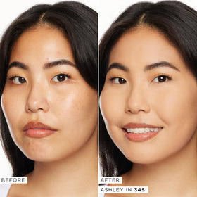 tarte Face Tape Foundation swatch blended for a natural finish
