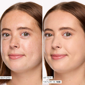tarte Face Tape Foundation swatch on skin reveals smooth coverage and natural tone.