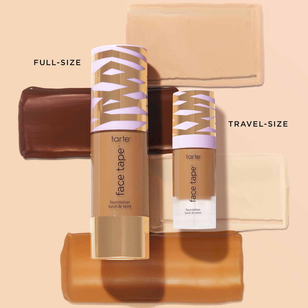 tarte Face Tape Foundation travel size packaging on a purse insert