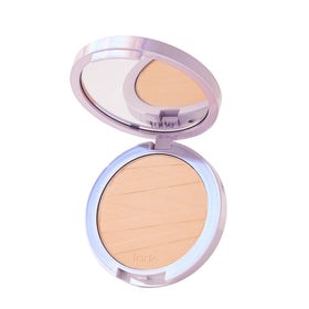 tarte Face Tape pressed powder compact delivering a natural matte finish.