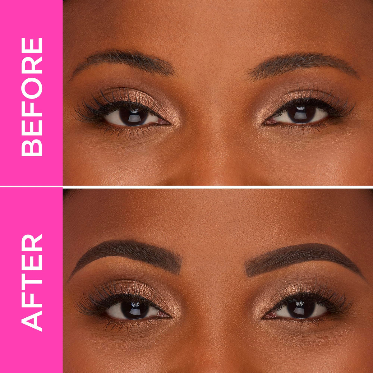 tarte frameworker brow pomade applying on brows for sparse area filling.